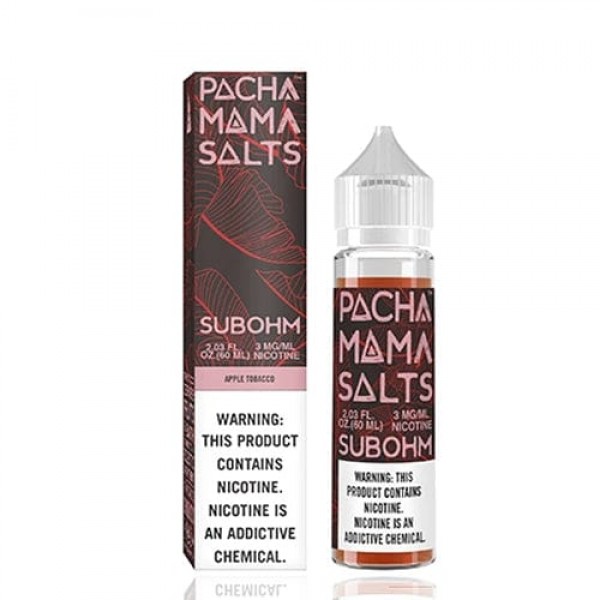 Pachamama Subohm Salts Apple Tobacco 60ml Vape Juice