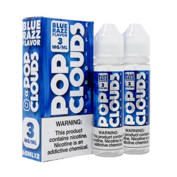 Blue Razz 2x 60ml Vape Juice - Pop Clouds