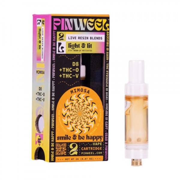 Pinweel 2g Live Resin D8+THC-O+THC-V Cartridge