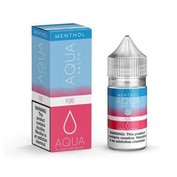 Aqua Salts Menthol Pure 30ml Nic Salt Vape Juice