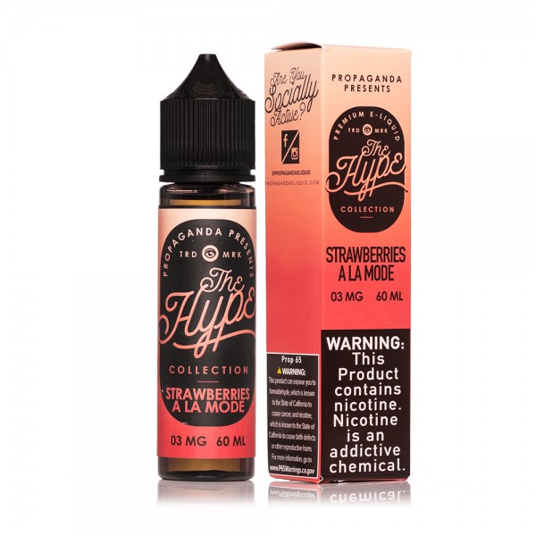 The Hype Strawberries A La Mode 60ml Vape Juice