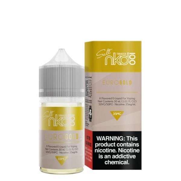 NKD 100 Salt Tobacco Euro Gold 30ml Nic Salt Vape Juice