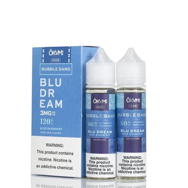 Okami Bubble Gang Twin Pack ICED Blu Dream 2x 60ml Vape Juice