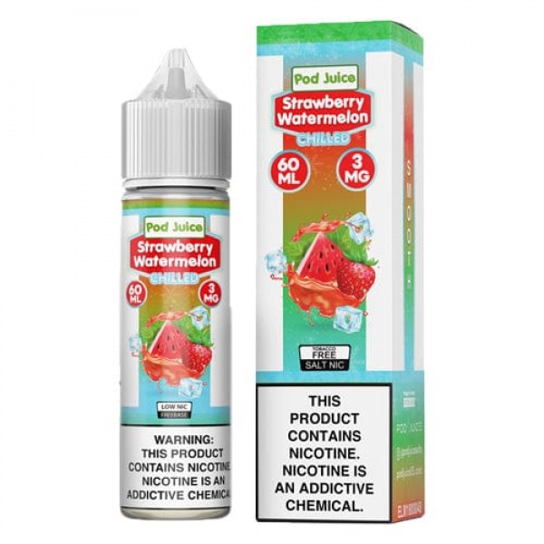 Pod Juice Strawberry Watermelon Chilled 60ml Vape Juice