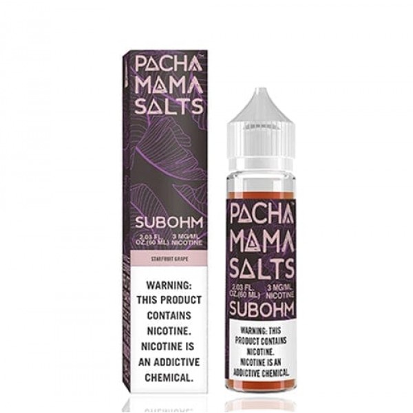 Pachamama Subohm Salts Starfruit Grape 60ml Vape Juice