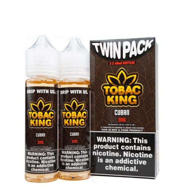 Tobac King Twin Pack Cuban 2x 60ml Vape Juice