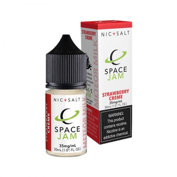 Space Jam Nic Salt Strawberry Creme (Meteor Milk) 30ml Nic Salt Vape Juice