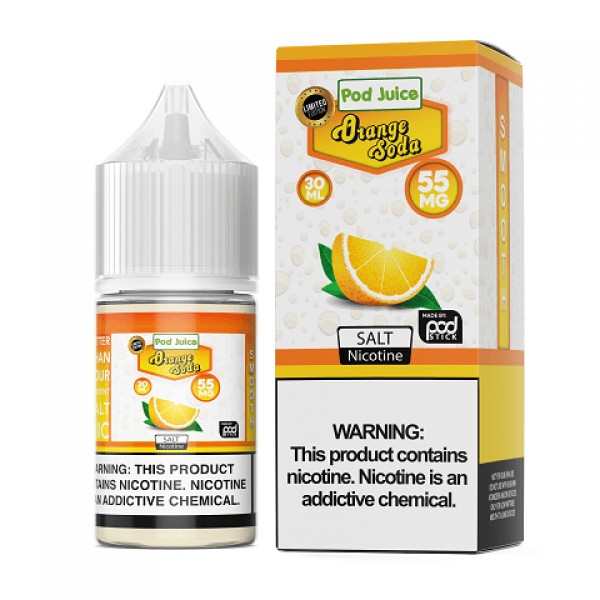 Pod Juice Orange Soda 30ml Nic Salt Vape Juice