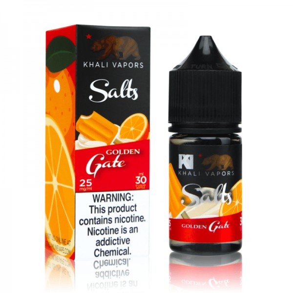 Khali Vapors Salts Golden Gate 30ml Nic Salt Vape Juice