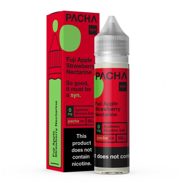 Pachamama Fuji Apple Strawberry Nectarine 60ml Vape Juice (0mg)