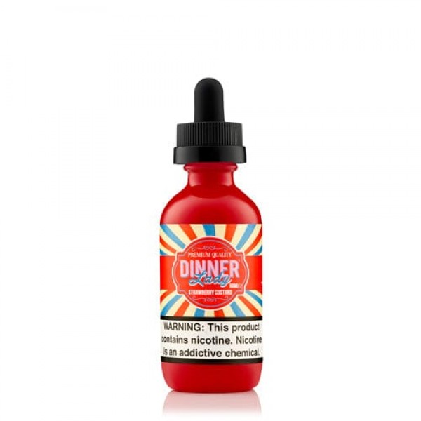 Dinner Lady Strawberry Custard 60ml Vape Juice