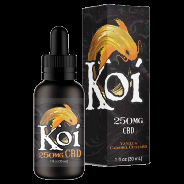 Vanilla Caramel Custard 30ml CBD  Juice - Koi