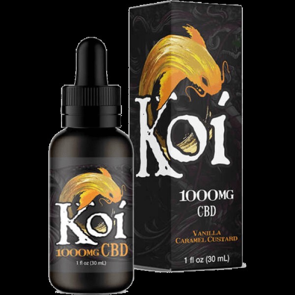 Vanilla Caramel Custard 30ml CBD  Juice - Koi