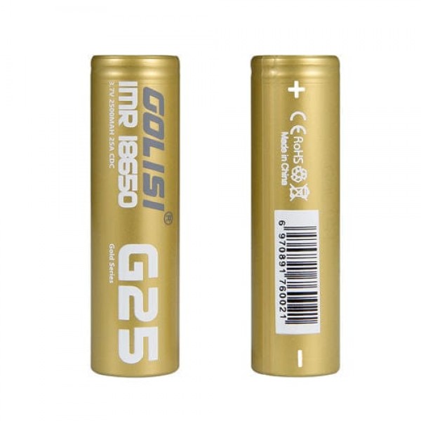 Golisi IMR G25 18650 20A/2500mAh Battery