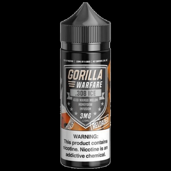 .308 Iced Reloaded 120ml Vape Juice - Gorilla Warfare