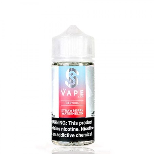 USA Vape Lab Strawberry Watermelon Menthol 100ml Vape Juice